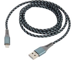 Sologic - iPhone / iPad oplader kabel 1.5 meter geschikt voor Apple iPhone 6,7,8,X,XS,XR,11,12,13,14,Mini,Pro Max - iPhone kabel - iPhone oplaadkabel - Lightning USB kabel - iPhone lader - iPad lader - Gecertificeerd