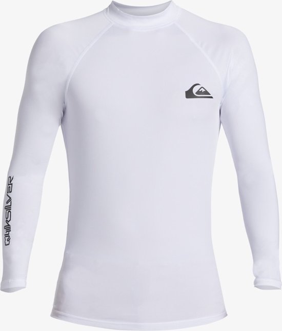 Quiksilver - UV-surf T-shirt voor heren - Everyday - Lange mouw - UPF50+ - Wit - maat M
