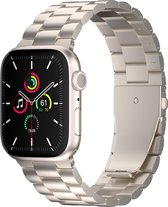 iMoshion Bandje Geschikt voor Apple Watch Bandje Series 1 / 2 / 3 / 4 / 5 / 6 / 7 / 8 / 9 / SE / Ultra (2) - 42 / 44 / 45 / 49 mm - iMoshion Stalen band - Sterrenlicht