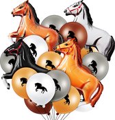 20-delige paarden ballonnen set - paard - horse - ballon - verjaardag - themafeest - decoratie