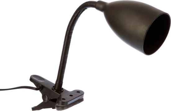Atmosphera Klem bureaulampje - Design Light Classic - zwart - H43 cm - Leeslampje