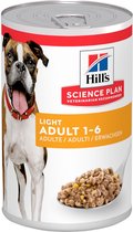Hill's Science Plan Light Adult Natvoer Hond 12 x 370 gr