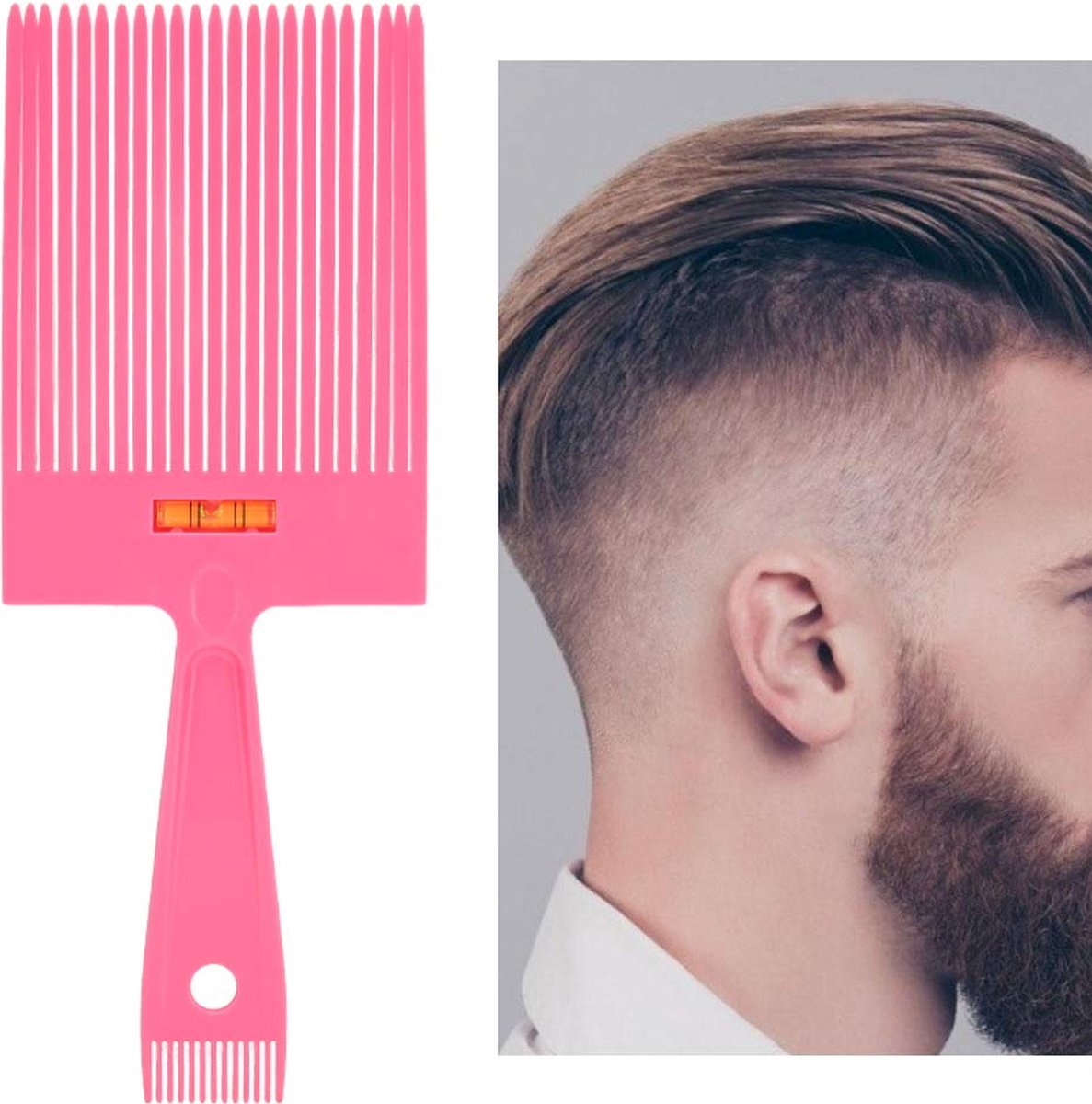 Missan: Professionele Platte Haarkam - Kapperskam- Texturizing kam - Grote Kam - Flat Top Comb