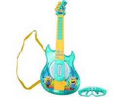 Guitare Électronique Lumineuse avec lunettes et micro Minions