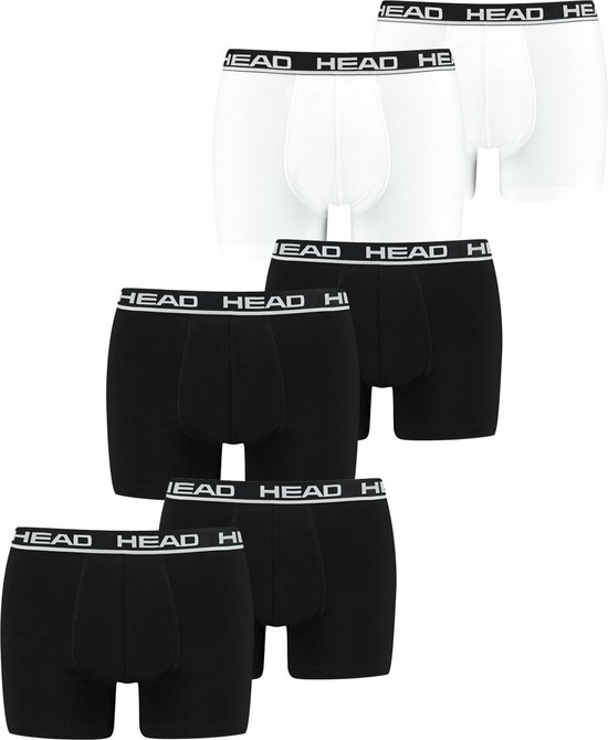 HEAD Heren Boxershorts Basic Boxer 6 Pack Veelkleurig