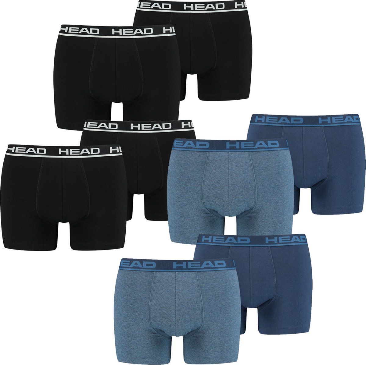 HEAD Heren Boxershorts HEAD BASIC BOXER 8er Pack Veelkleurig L