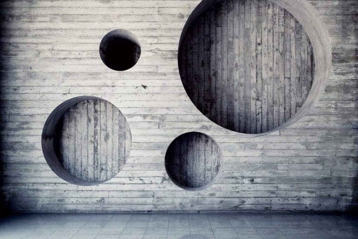 Fotobehang - Geometric Background 375x250cm - Vliesbehang