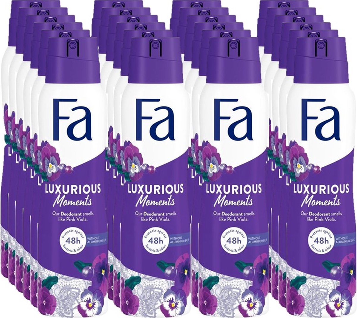 Goedkoopste Fa Luxurious Moments Deodorant Spray - Voordeelverpakking 24 x 150 ml