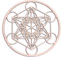 Heilige Geometrie Wandkunst 5er Set Blume des Lebens