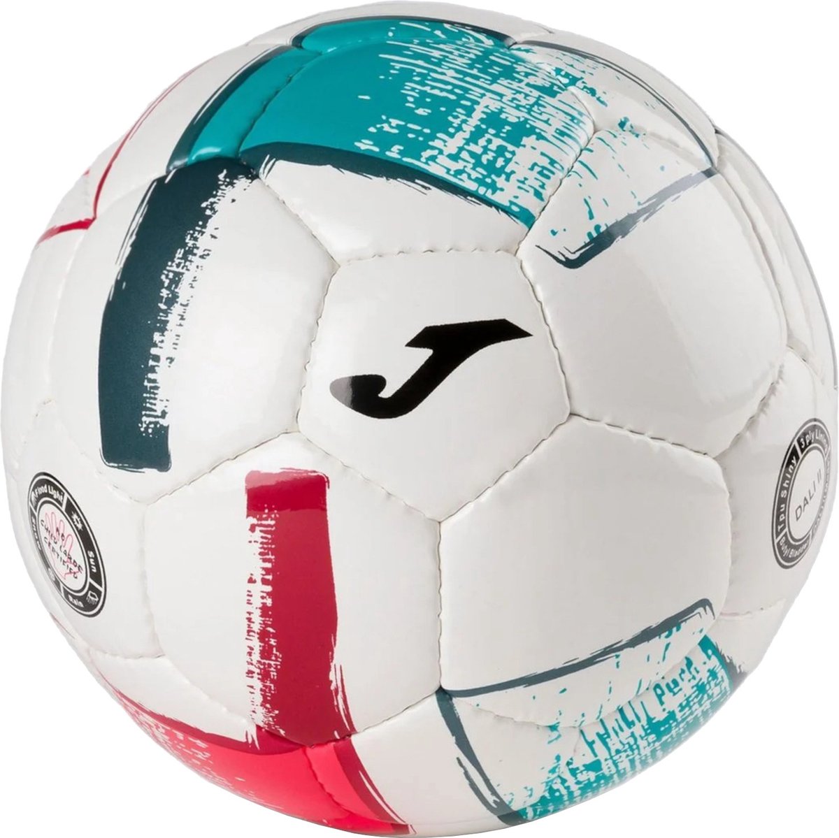 Joma Dali II Ball 400649-497, Unisex, Wit, Bal naar voetbal, maat: 5