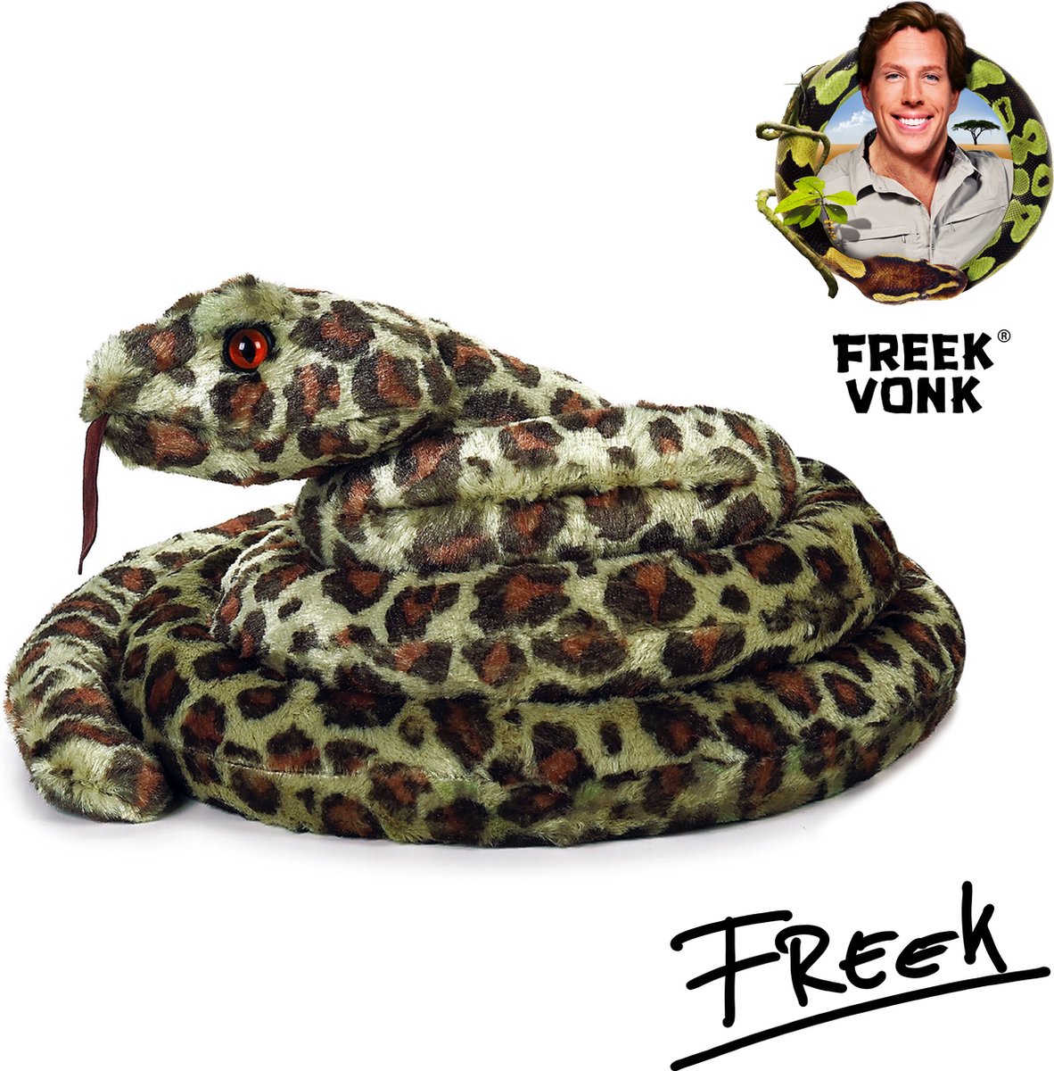 Freek Vonk x BRESSER - Knuffeldier - Tina de Tuinboa - Gevuld met Gerecycled Materiaal