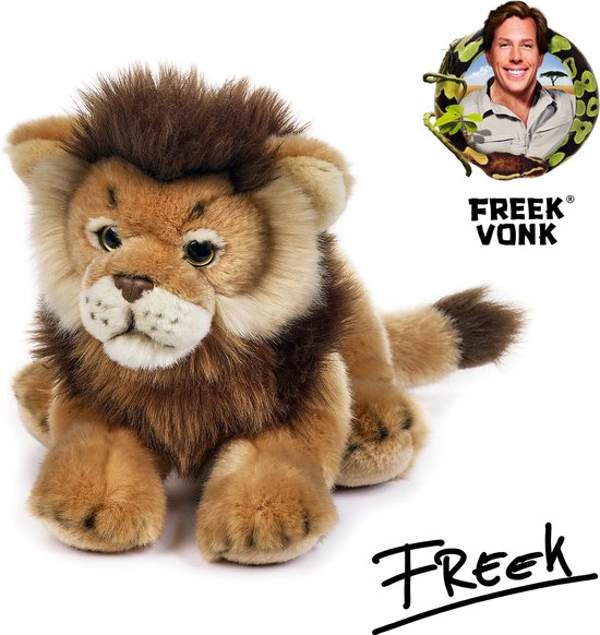 Foto: Freek vonk x bresser knuffeldier aristo de leeuw gevuld met gerecycled materiaal