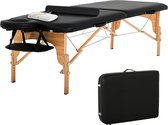 BestMassage MT-RMT57-Black Table de massage - Pliable - Capacité de charge jusqu'à 204 KG - Hauteur réglable - Zwart