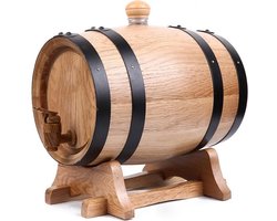 Houten Vat voor Whisky ~ 5 litre eikenhouten vat ~ Perfecte Cadeau voor de Whisky Liefhebber Image