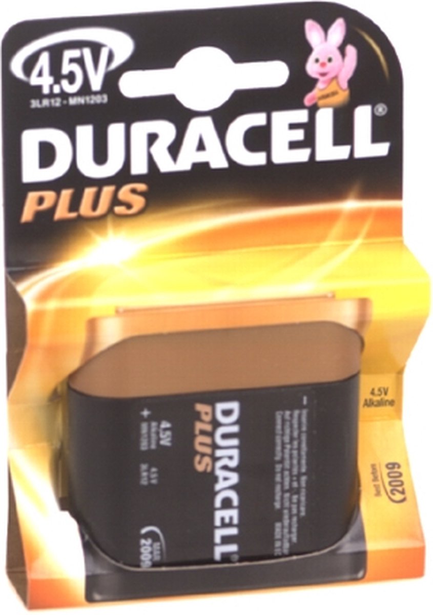 Duracel batterij alkaline Plus Power plat 4,5V