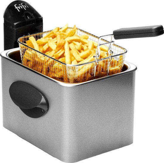 Frifri 1905 Single Friteuse 3200W - 3,5L Capacité Jusqu'à 1kg De Frites - Cuve Inox Amovible Et Thermostat Réglable