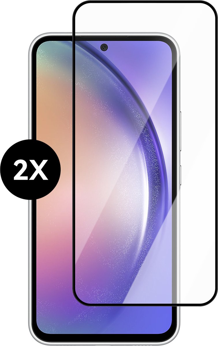 Screenprotector geschikt voor Samsung A55 Screenprotector Glas Gehard Tempered Glass - Screenprotector geschikt voor Samsung Galaxy A55 Screen Protector Screen Cover - Volledig dekkend beschermglas - 2 stuks