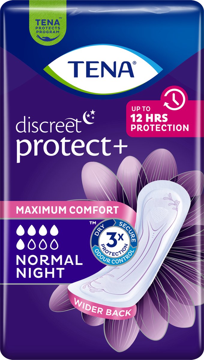 Goedkoopste TENA Discreet Normal Night 20 stuks