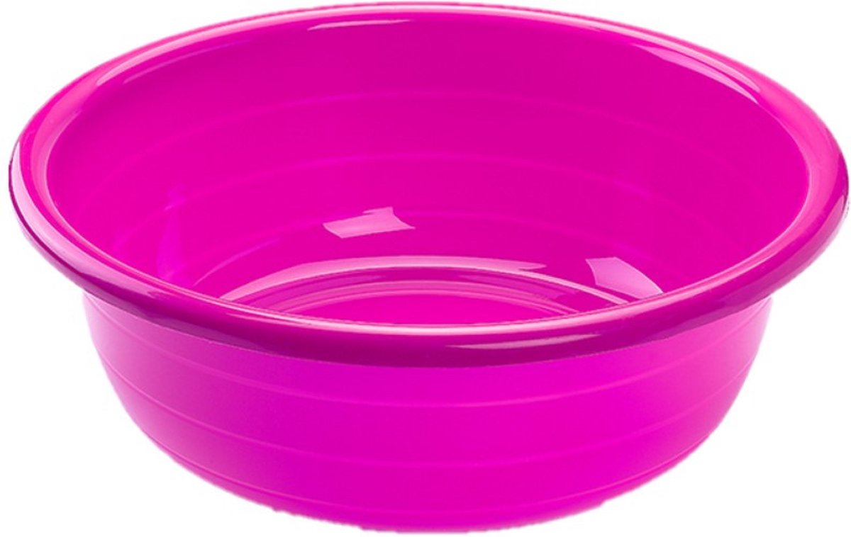 Bassine De Nettoyage Ronde 12L GIO'STYLE - Rouge Pratique Pour Ménage, Lavage Et Rangement