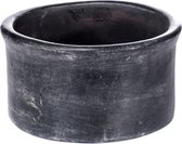 STILL - Planter Pot - Aardewerk - Zwart - Black Vintage - 25x12 cm