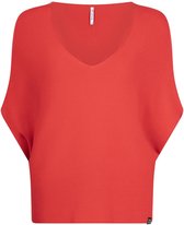 Zoso Trui Liza Knitted Sweater 241 0019 Red Dames Maat - XXL