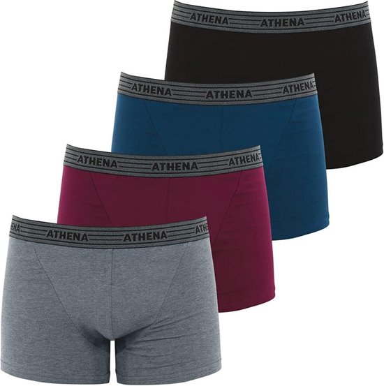 Heren Boxershorts - 4 Pack - Maat M - COTTON STRETCH - Ultrastretch - Sneldrogend - Athena - Boxers