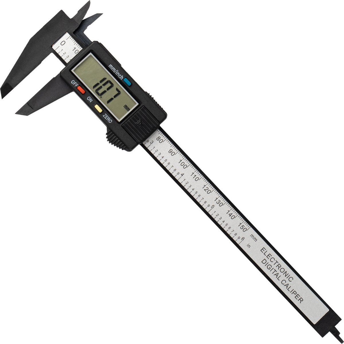 AMiO Digitale Schuifmaat Schaal 0-150 mm Nauwkeurig Meetinstrument voor Precisieklussen