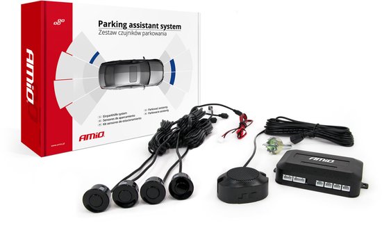 Aide au stationnement / capteurs de stationnement avec son (4 capteurs noirs)