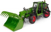 Le modèle moulé sous pression à l'échelle 1:32 du tracteur télescopique Fendt T955 Cargo de 2010 en vert. Le fabricant du modèle réduit est Universal Hobbies. Ce modèle est uniquement disponible en ligne