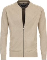 Casa Moda - Vest Zip Beige - Heren - Maat XL - Regular-fit