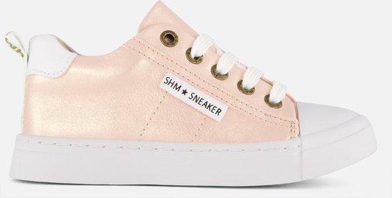 Veterschoenen | Meisjes | PINK METALLIC | Leer | Shoesme | Maat 24