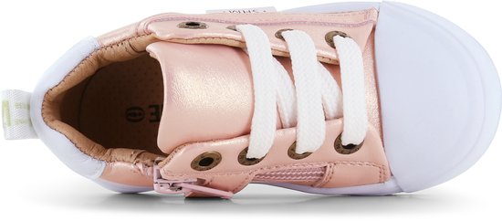 Veterschoenen | Meisjes | PINK METALLIC | Leer | Shoesme | Maat 27 - Shoesme