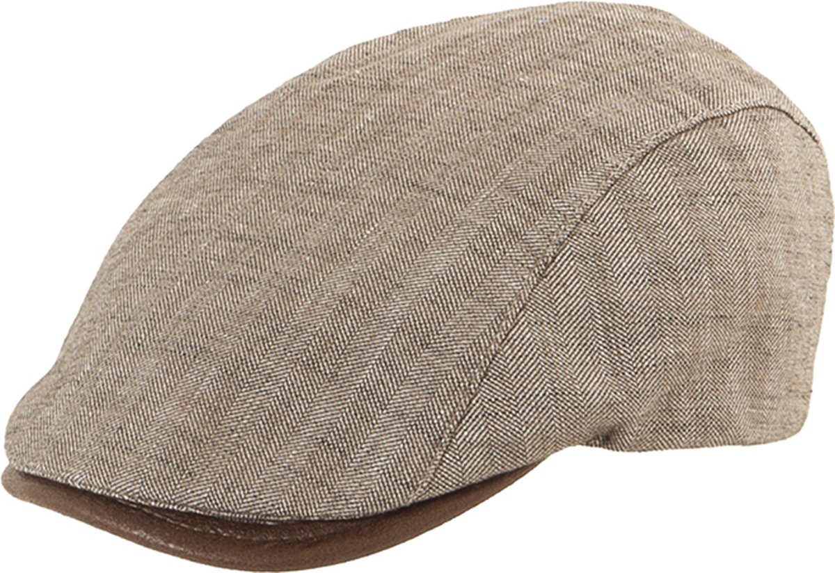 Heren Flatcap Beige Faustmann Mt 59
