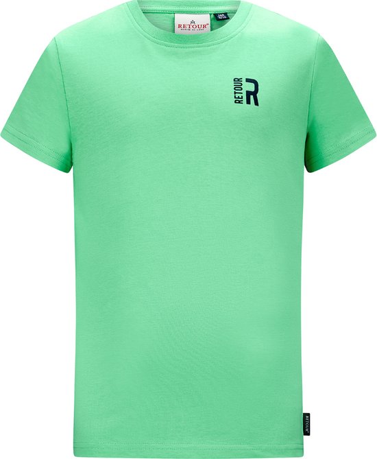 Retour jeans Abram Jongens T-shirt - green - Maat 13/14