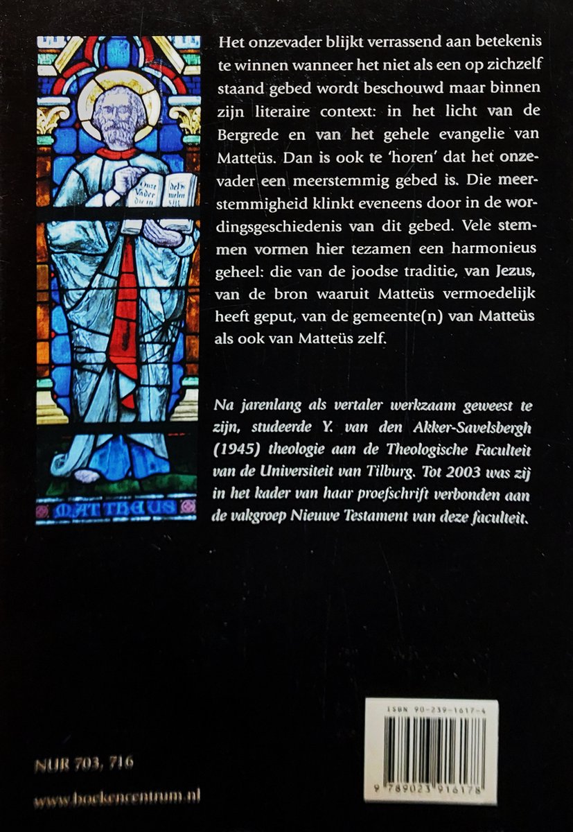 Het onzevader: een meerstemmig gebed? - back cover