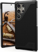 Urban Armor Gear Geschikt voor Samsung Galaxy S24 Ultra - Back Cover - Metropolis Hoesje Zwart