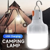 Outdoor USB oplaadbare LED-lampen Hoge helderheid Noodverlichting Hook Up Camping Vissen Draagbare lantaarn Nachtverlichting