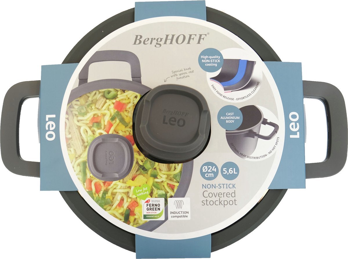 Set De Casseroles BergHOFF Belly – 10 Pièces Inox 3 Couches, Compatible Induction, Faitout Et Poêle Inclus