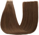 Tape In Hairextensions 24 inch / 60cm| Kleur 4 Hazelnoot Bruin|100% Remy Human Hair Extensions| Straight |