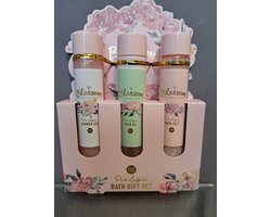 Geschenkset Roze Saffraan - Douchegel, Bodylotion & Badzout