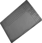 Zwarte kofferbakmat van rubber SS5125 - beschermt uw voertuig tapijt - 120 x 80 cm - geschikt voor alle auto's - op pasvorm gesneden