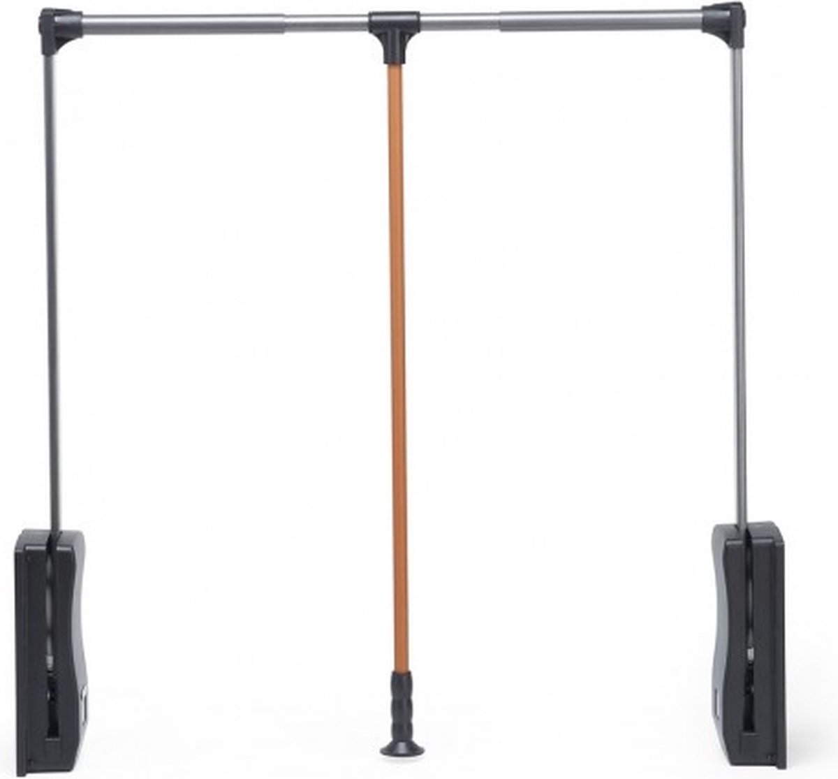 Milano Luxurious Kledinglift – Kledingstang – Luxe Kledingroede – Garderobelift – Draagvermogen 15kg – 60-83 cm – Antraciet/Oranje