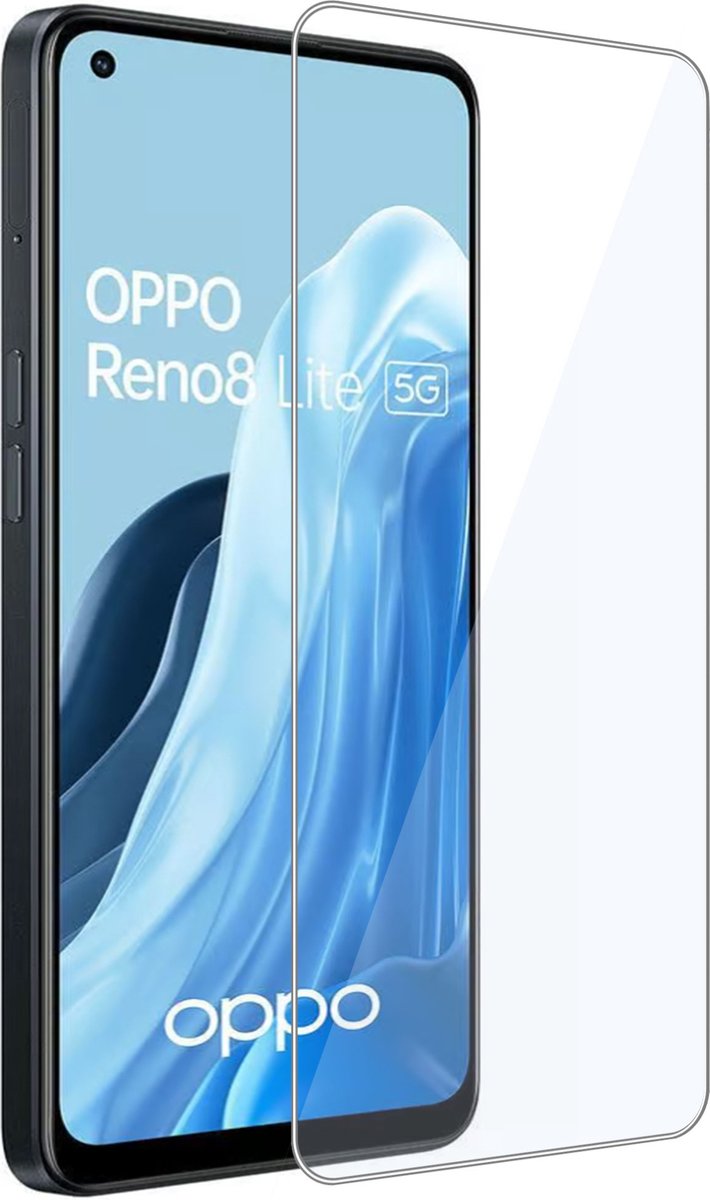 Geschikt voor OPPO Reno 8 Lite - Screenprotector - Beschermglas - GuardCover