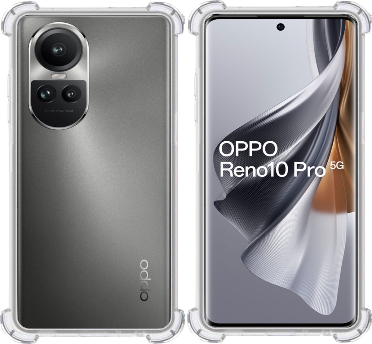 Hoesje geschikt voor OPPO Reno 10 Pro – Extreme Shock Case – Cover Transparant