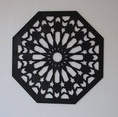 Geometrische wandpaneel type 5 - unieke wanddecoratie - 40 x 40 cm