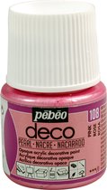 Verf roze - acryl parelmoer - dekkend - 45 ml - déco - Pébéo