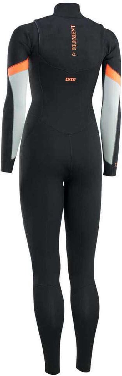Ion Element 4/3 Mm Dames Wetsuit Van Neopreen Met Lange Mouwen En Rits Op De Borst Zwart