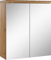 Badplaats Spiegelkast Toledo 60 x 20 x 60 cm - Eiken - Badkamerkast Badkamer
