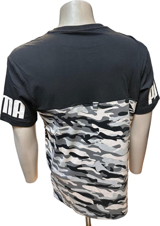 Puma - Power cammo Tee - Shirt - Mannen - Zwart/Wit - Maat XL van PUMA. — afbeelding 3