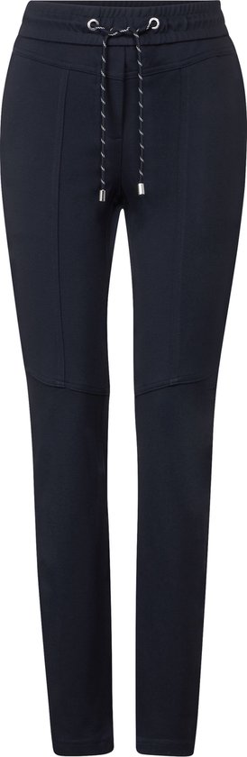 CECIL Tracey jersey Dames Broek - donker blauw - Maat XL